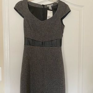 H+M Black print business dress